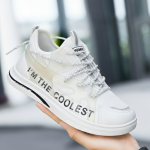 Men's White Stylish Casual Sneakers - Image 2