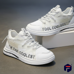 Men's White Stylish Casual Sneakers - Image 3