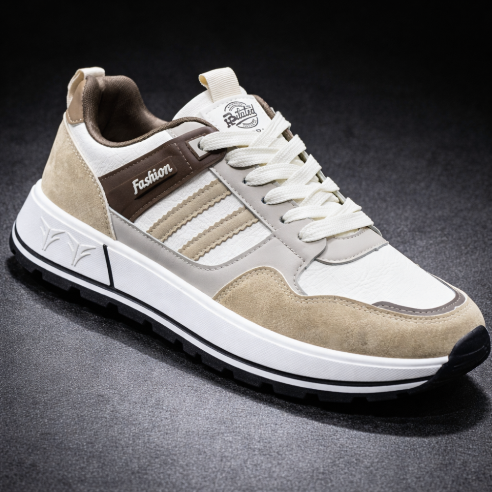 Men's Trendy Retro Multi-Tone Casual Sneakers - Image 2