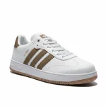 Men's Classic White Brown Court Sneakers