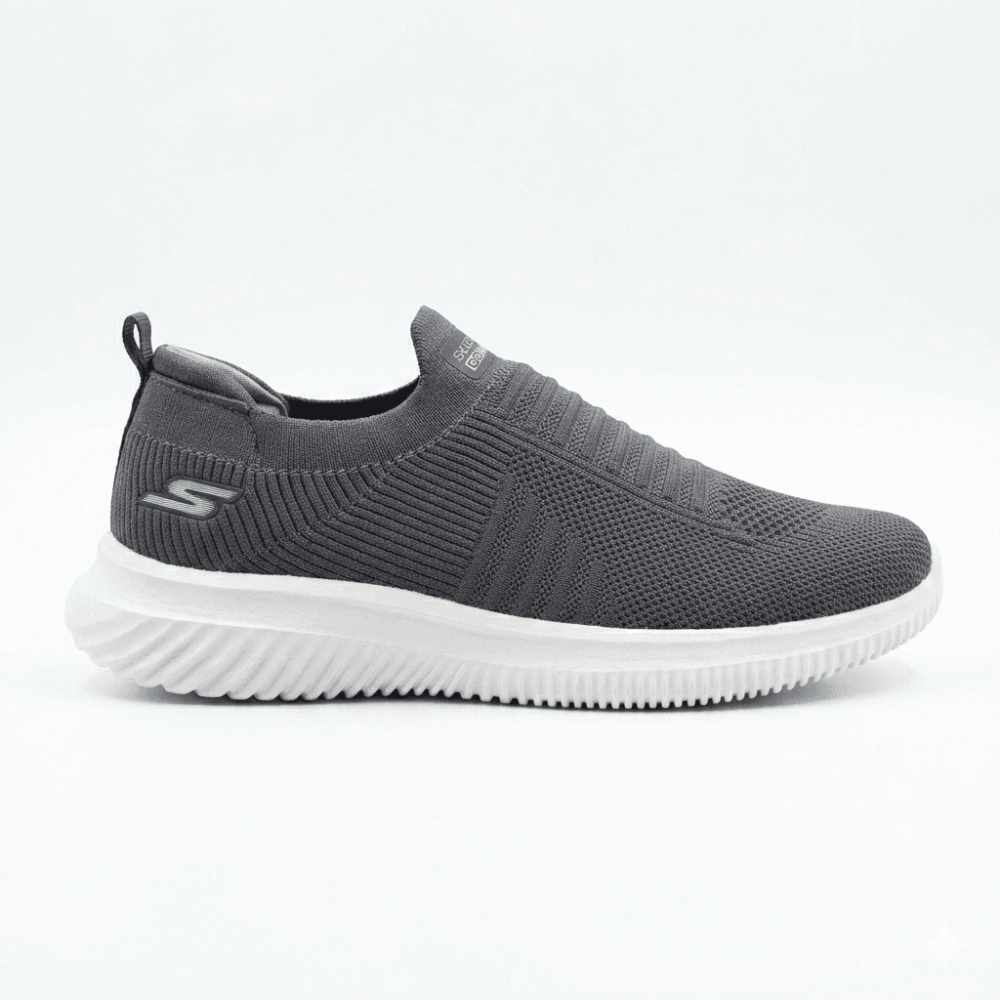 Men's Premium Lightweight Grey Slip-On Sneakers - Image 2