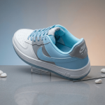 Men's Premium White Sky Blue Sneakers - Image 2