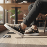 Men's Trendy Khaki Casual Sneakers - Image 4