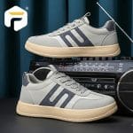 Men's Minimalist Grey Casual Sneakers - Image 3