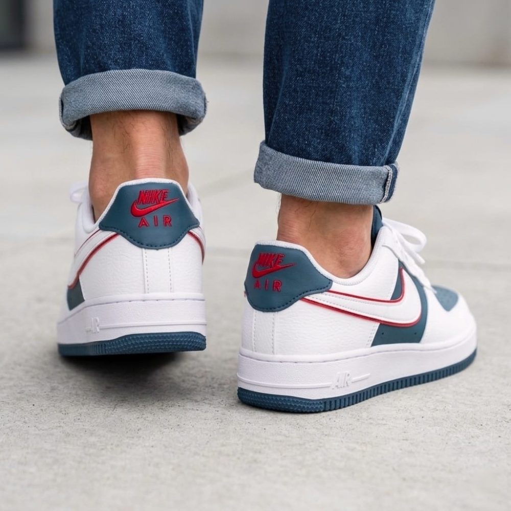 Men's Premium White Blue Sporty Sneakers - Image 5