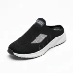 Skechers Premium Lightweight Half Slip-On Sneakers Black - Image 2