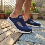 Skechers Premium Lightweight Half Slip-On Sneakers Blue - Image 2