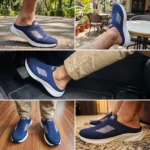 Skechers Premium Lightweight Half Slip-On Sneakers Blue - Image 5