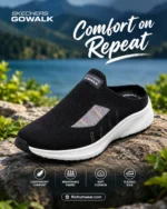 Skechers Premium Lightweight Half Slip-On Sneakers Black
